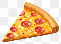 PNG Pizza food white background pepperoni. 