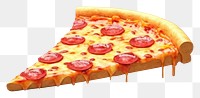 PNG Pizza food pepperoni freshness. AI generated Image by rawpixel.