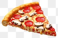 PNG Pizza food mozzarella pepperoni. 