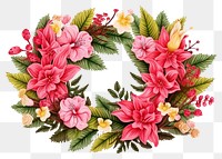 PNG Wreath flower pattern plant. 