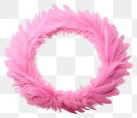 PNG Wreath feather white background lightweight. 