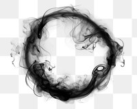 PNG Smoke ring circle black black background