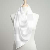 Silky scarf png mockup, transparent design