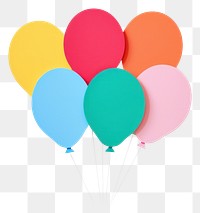 PNG Balloon balloon white background togetherness. 