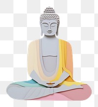 PNG Buddha craft yoga art. AI generated Image by rawpixel.