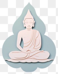 PNG Yoga buddha craft art. AI generated Image by rawpixel.