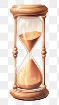 PNG Sand timer white background furniture hourglass. 