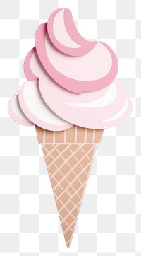 PNG Dessert cream food cone. AI generated Image by rawpixel.