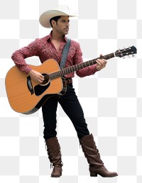PNG Cow boy musician guitar adult. AI generated Image by rawpixel.