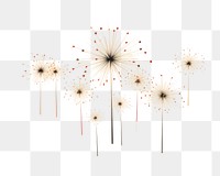 PNG Happy new year fireworks backgrounds dandelion plant. 