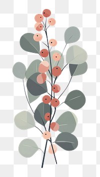 PNG Eucalyptus outdoors pattern drawing. 