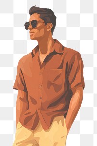 PNG Casual summer fashion glasses adult men. AI generated Image by rawpixel.