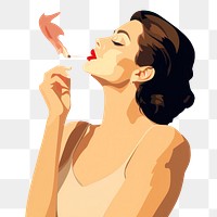 PNG Cigarette smoking adult smoke. AI generated Image by rawpixel.