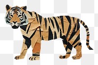 PNG Tiger art wildlife animal. AI generated Image by rawpixel.