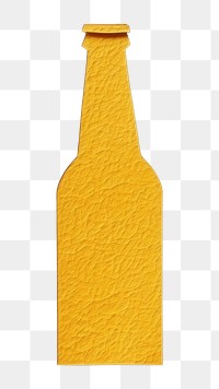 PNG Minimal simple beer bottle drink refreshment. 