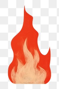 PNG Bonfire art painting craft. AI generated Image by rawpixel.