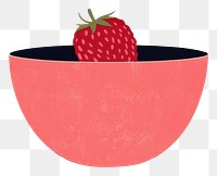 PNG Berry bowl strawberry fruit. 