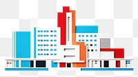 PNG Hospital building diagram architecture skyscraper. 