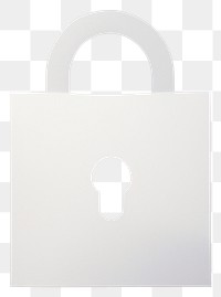 PNG Flat paper padlock protection letterbox security. 