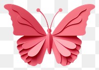 PNG Pink butterfly petal paper accessories. 