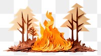 PNG Bonfire fireplace wildfire campfire. AI generated Image by rawpixel.