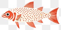 PNG Fish animal white background goldfish. AI generated Image by rawpixel.