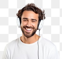 PNG Headphones listening laughing headset. 