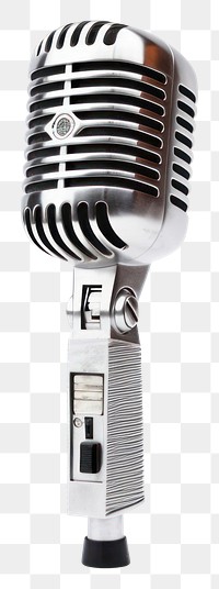 PNG Classical retro microphone white background performance technology. AI generated Image by rawpixel.