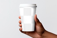 Paper coffee cup png mockup, transparent product packaging