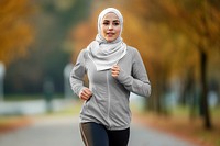 Sport hijab, png transparent mockup