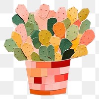 PNG Potted cactus art plant creativity. 