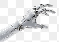 PNG Robot hand technology robot white background