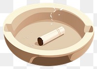 PNG Ashtray cigarette cosmetics dishware. AI generated Image by rawpixel.