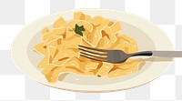 PNG Pasta plate food fork. 