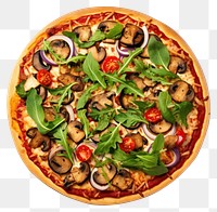 PNG Vegetarian pizza tomato salad food. 