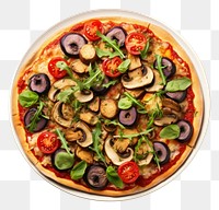 PNG Vegetarian pizza tomato salad food. 