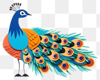 PNG Indian peafowl peacock animal bird. AI generated Image by rawpixel.