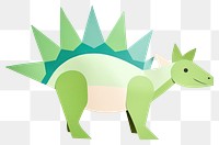 PNG Stegosaurus dinosaur paper animal art. 