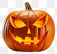 PNG Halloween pumpkin vegetable lantern spooky. 