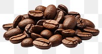 PNG Coffee beans coffee white background coffee beans. 