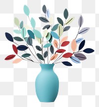 PNG Vase painting plant art. AI generated Image by rawpixel.