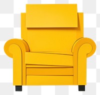 PNG Yellow arm chair furniture armchair  