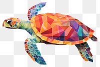 PNG Sea turtle reptile animal craft. AI generated Image by rawpixel.