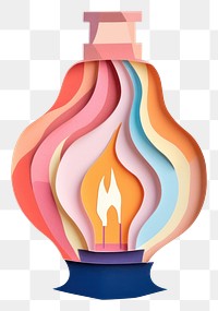 PNG Oil lamp craft white background creativity. 