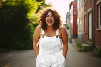 Women's overalls, png transparent mockup