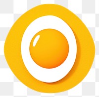 PNG Egg circle yellow smiley. 