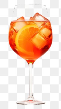 PNG Glass cocktail spritz drink. 