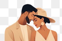 PNG Portrait adult affectionate togetherness. AI generated Image by rawpixel.