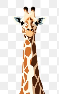 PNG Giraffe wildlife animal mammal. AI generated Image by rawpixel.