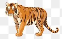 PNG Tiger wildlife animal mammal. AI generated Image by rawpixel.